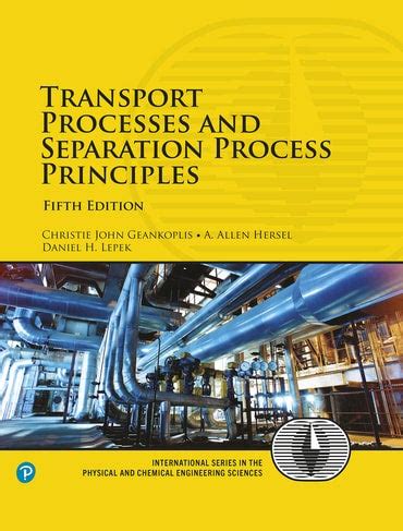 Solutions Manual Transport Processes Separation Process Principles Reader