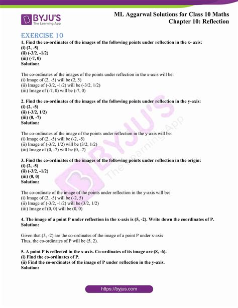 Solutions Of Class 10 Math Ml Aggarwal Doc