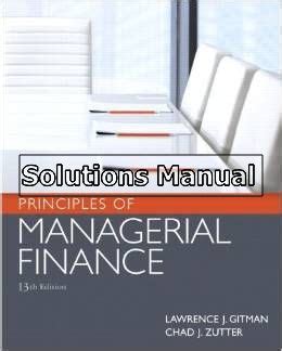 Solutions Of Managerial Finance Gitman 13th Edition Doc