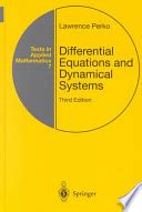 Solutions Perko Differential Equations And Dynamical Systems Epub