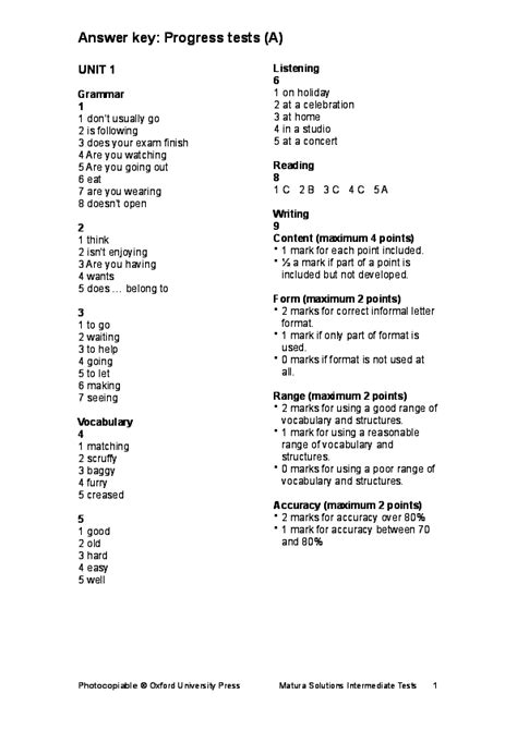 Solutions Pre Intermediate Progress Test B Odpowiedzi Doc