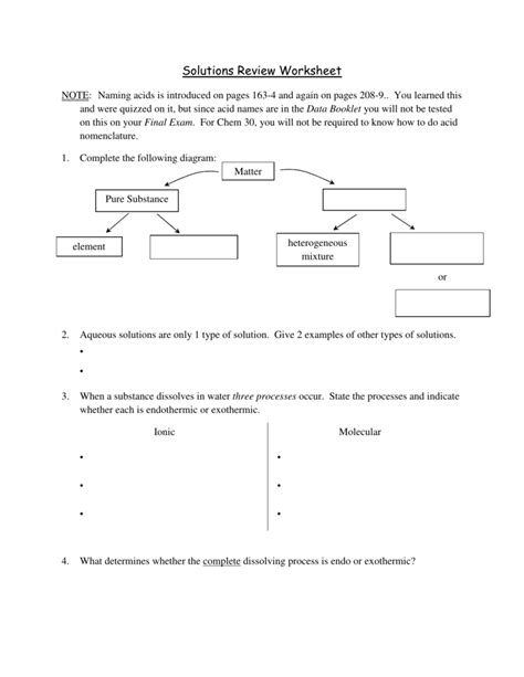 Solutions Review Worksheet Kindle Editon