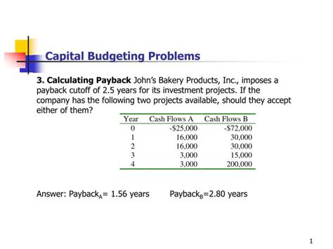 Solutions To Capital Budgeting Practice Problems Epub