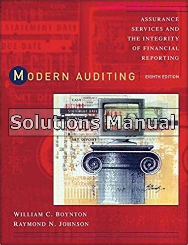 Solutions To Modern Auditing Assurance Services Reader