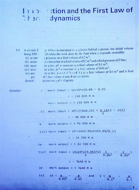 Solutions To Thermodynamics Problem Set By Mcconkey Doc