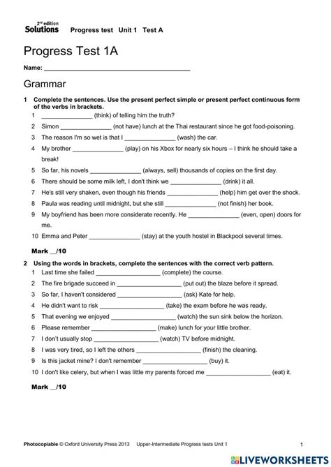 Solutions Upper Intermediate Exam Doc