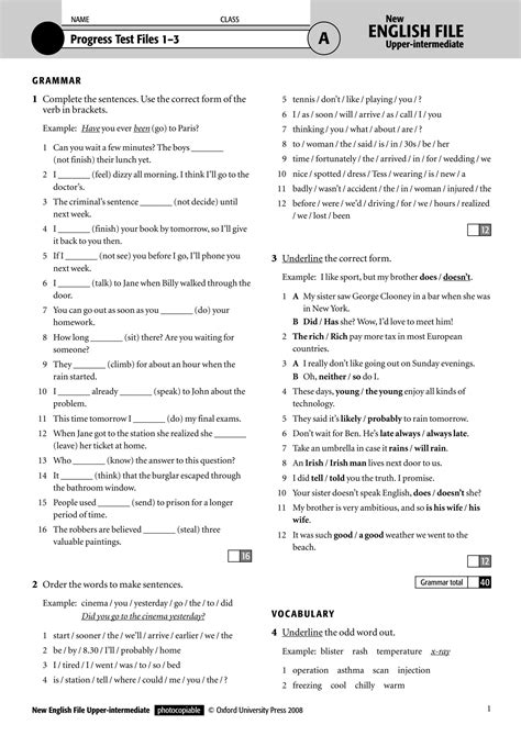 Solutions Upper Intermediate Progress Test Unit 4 Epub