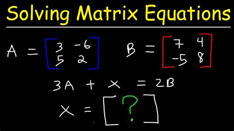 Solve Matrix Calculator: The Ultimate Guide to Solving Matrices