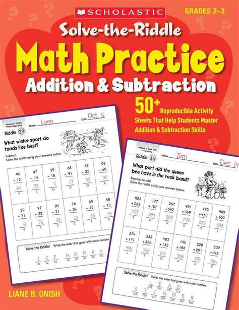 Solve-the-Riddle Math Practice Addition and Subtraction 50 Reproducible Activity Sheets That Help Students Master Addition and Subtraction Skills Doc