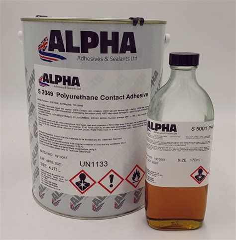 Solvent-based adhesives: