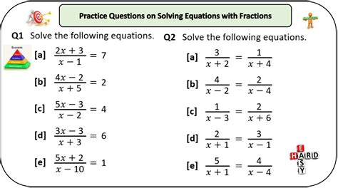 Solving Equations With Fractions Answers Reader