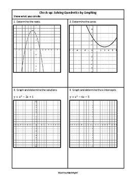Solving and Graphing Quadratics Online Practice Test