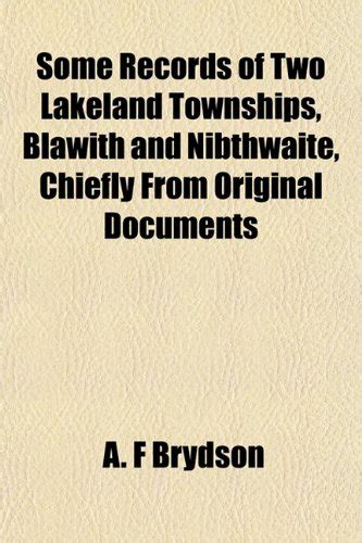 Some Records of Two Lakeland Townships Epub