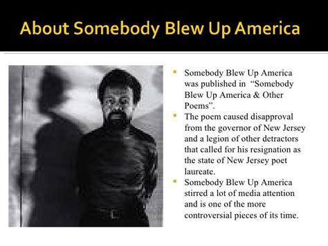 Somebody Blew Up America and Other Poems Reader