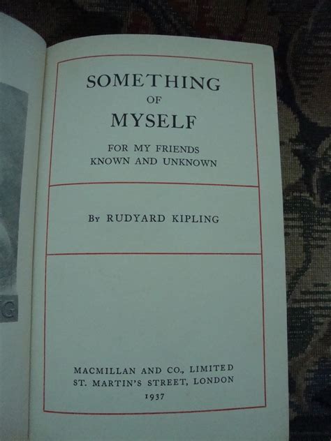 Something of Myself-For My Friends Known and Unknown Kindle Editon