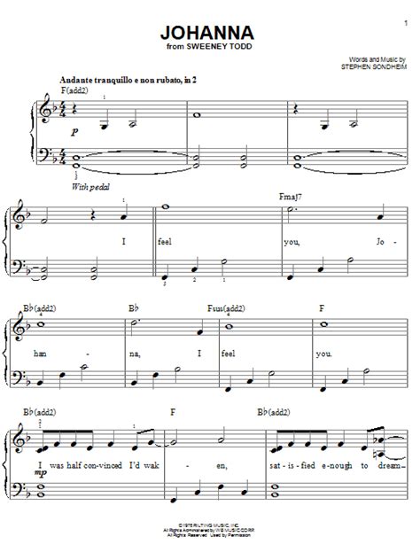 Sondheim Songs for Easy Piano PDF