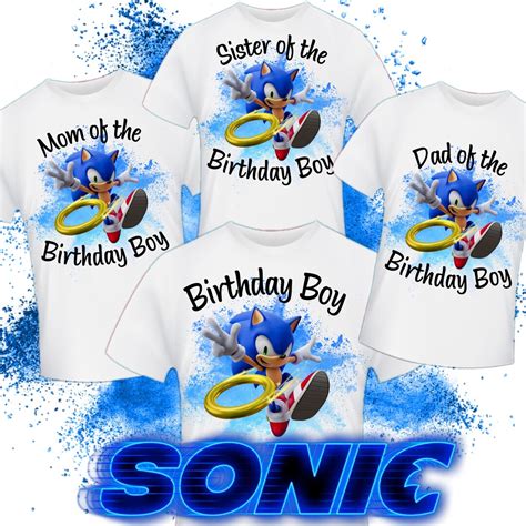 Sonic Birthday Shirts: The Perfect Way to Celebrate Your Little One's Special Day