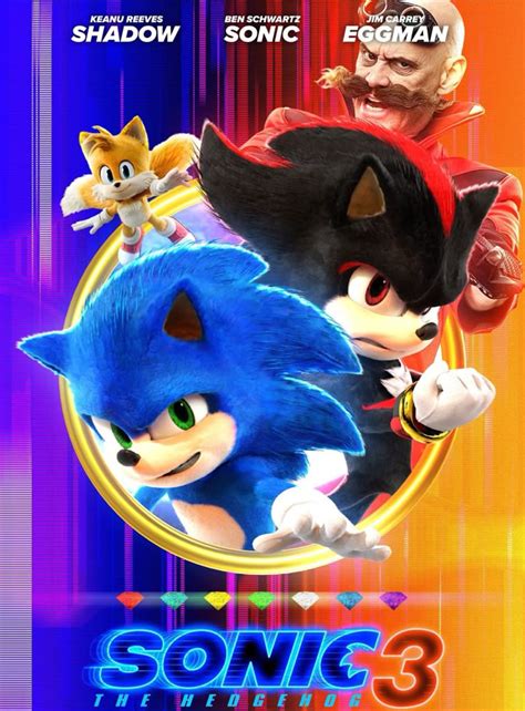 Sonic the Hedgehog 3 Movie Poster: Unleash the Epic Trio