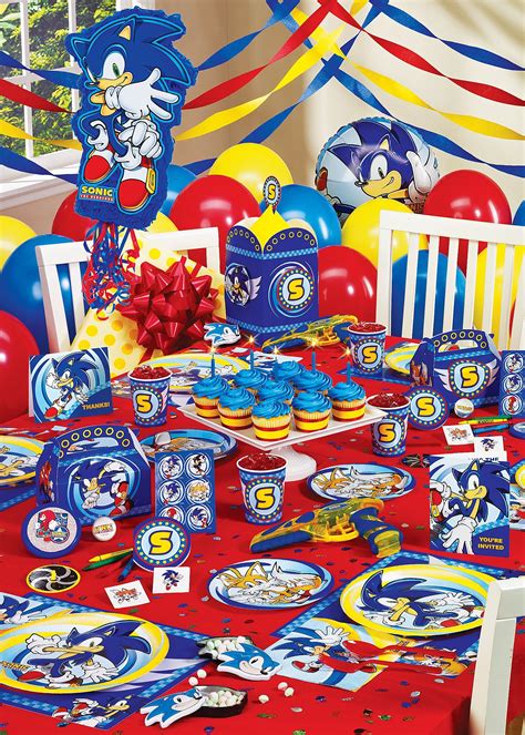 Sonic the Hedgehog birthday party supplies