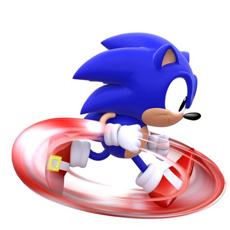 Sonic the Hedgehog running like a madman: