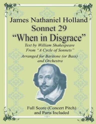 Sonnet 29 When in Disgrace Arranged for Baritone or Bass and Orchestra Doc