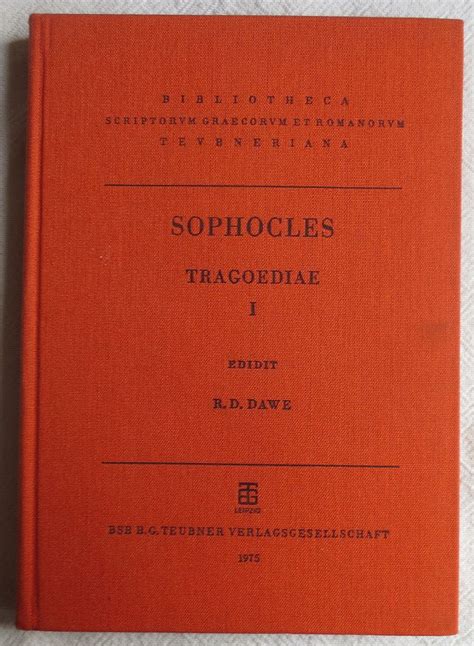 Sophoclis Tragoediae V1 Part 3-4 Oedipum Coloneum Antigonam 1839 German Edition PDF
