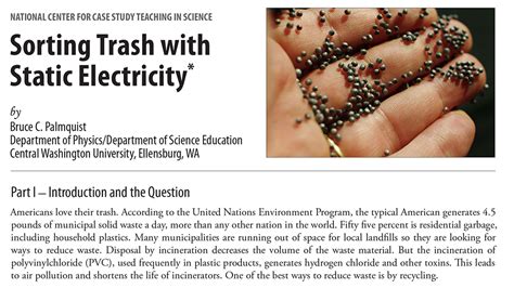 Sorting Trash With Static Electricity Answer Key Epub