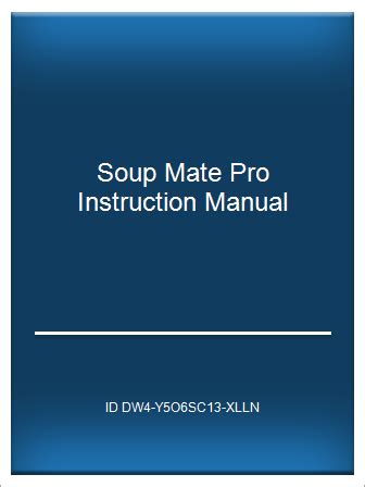 Soup Mate Pro Manual Ebook Epub