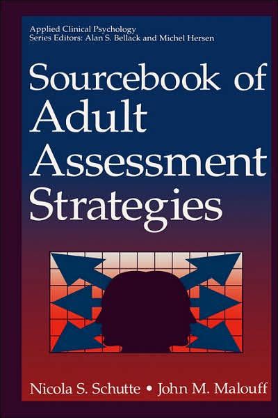 Sourcebook of Adult Assessment Strategies 1st Edition PDF