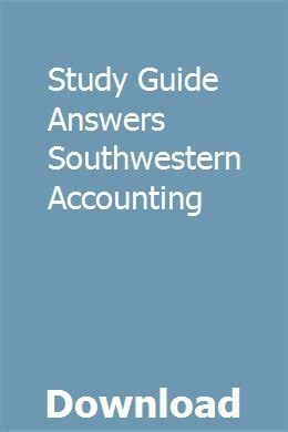 South Western Accounting Study Guide 14 Answers Epub