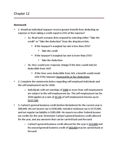 South Western Federal Taxation Homework Solutions PDF