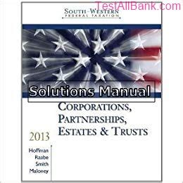 South Western Taxation 2013 Solutions Manual Reader