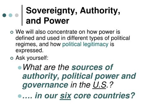 Sovereignty and Power: