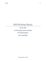 Sp2750 Group Theory Test Answer Kindle Editon