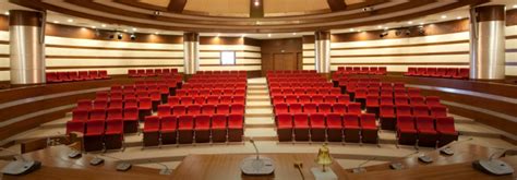 Spacious auditoriums