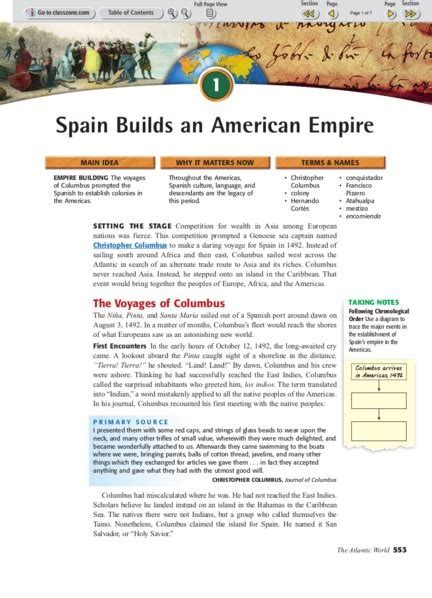 Spain Builds An American Empire Answer Key Ebook Doc