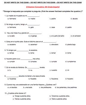 Spanish 1 Final Exam: A Comprehensive Guide to Ace Your Exam