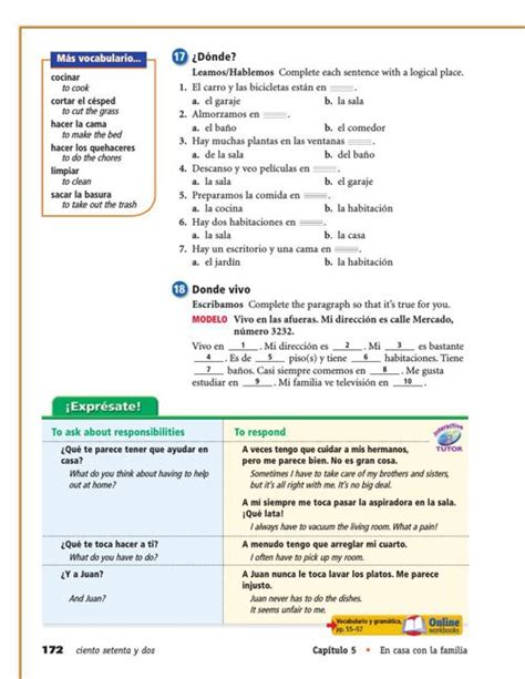 Spanish 2 Expresate Answer Key Pg 28 Reader