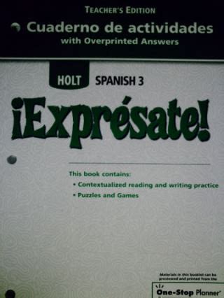 Spanish 3 Expresate Answers Doc