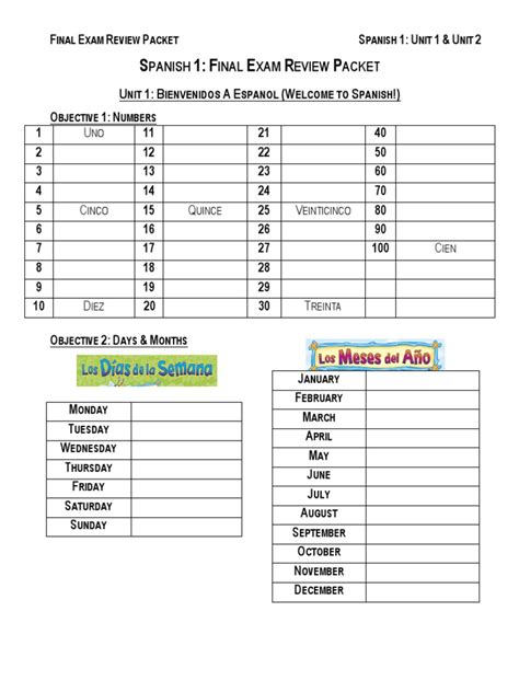 Spanish 3 Packet Answers Doc