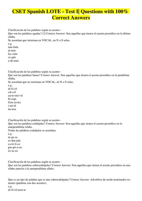 Spanish Lote Exam June 2013 Answers Epub