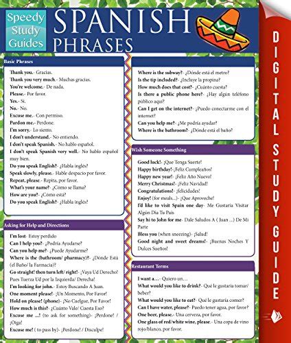 Spanish Phrases Speedy Study Guides Spanish Edition PDF