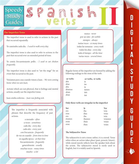 Spanish Verbs Il Speedy Study Guides Spanish Edition Kindle Editon