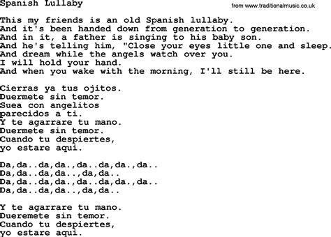 Spanish lyrics