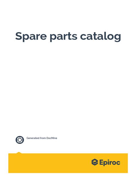 Spare Parts Catalogue