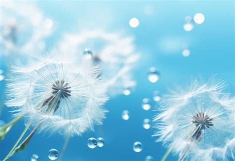 Spark Joy in Your Mornings: Capture the Magic of Dew Drops on Dandelions