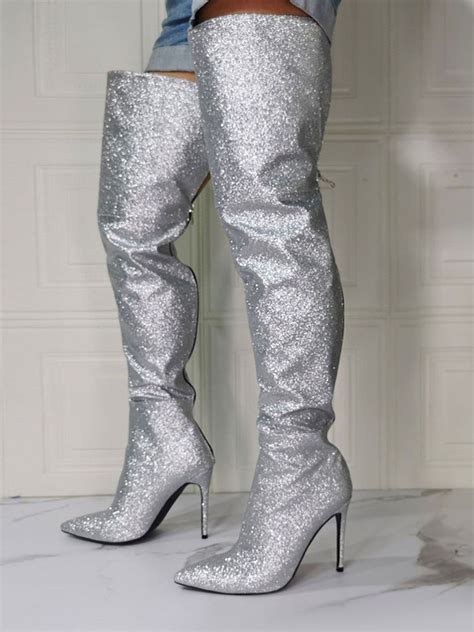 Sparkle and Shine: A Comprehensive Guide to Captivating Boots with Silver