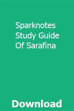 Sparknotes Study Guide Of Sarafina Ebook Reader