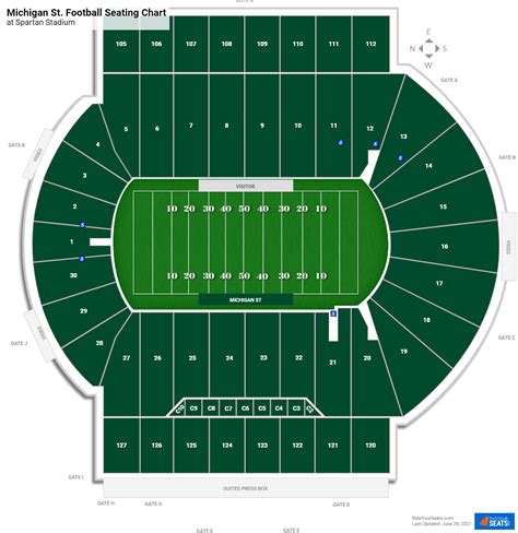 Spartan Stadium Seating Chart Rows