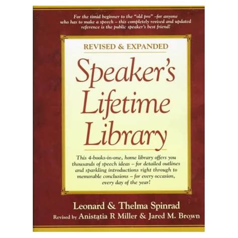 Speaker Lifetime Library Revised Reader